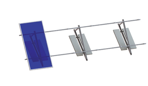 Ballasted Tilt Solar Roof Mounting System